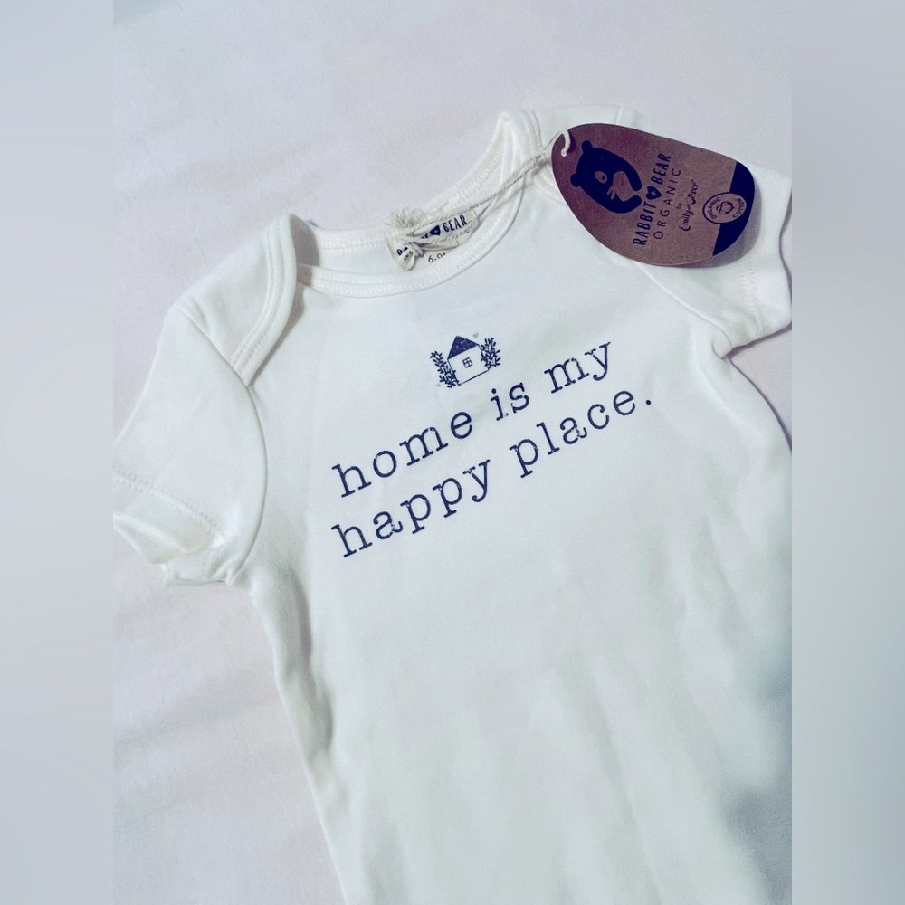 Home is My Happy Place Onesie NWT